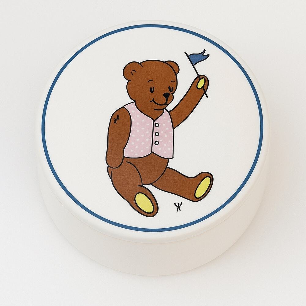 Vintage Pfaltzgraff Teddy Bear Trinket Box